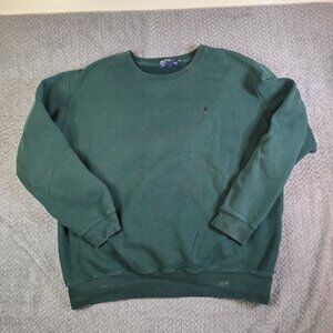 Polo Ralph Lauren Green Crewneck Sweatshirt Men’s XL Embroidered Pony